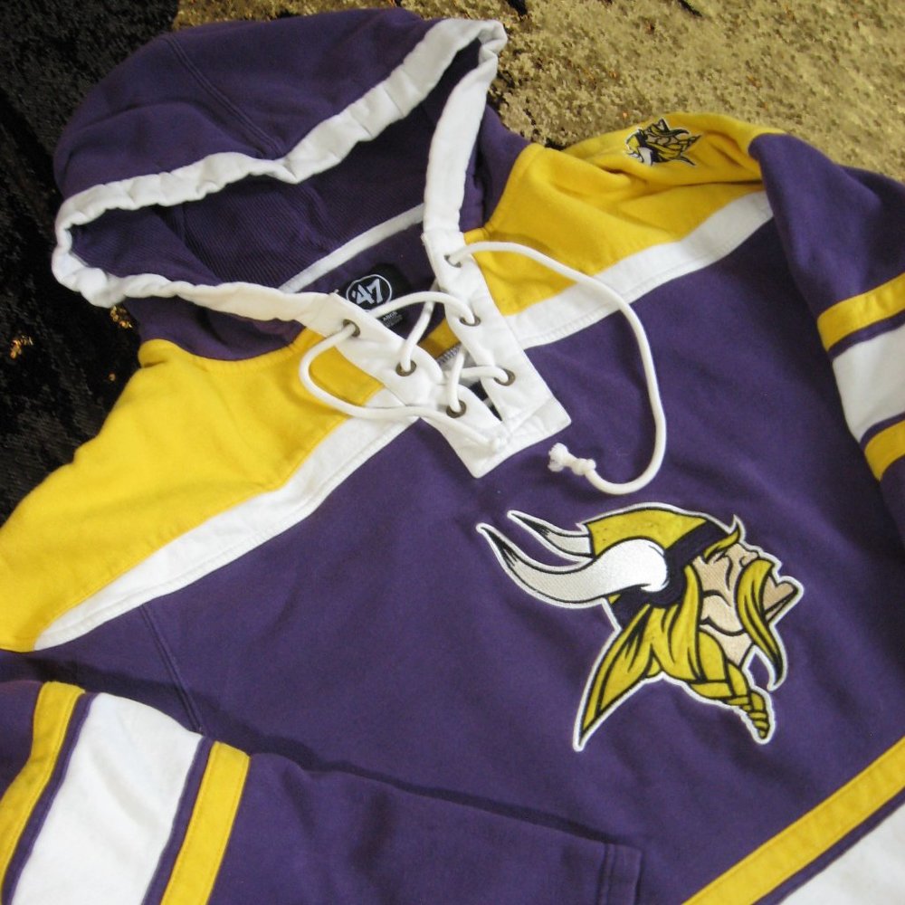 MINNESOTA VIKINGS SUPERIOR LACER HOOD MENS XL